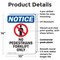 Signmission No Pedestrians Forklift, 10 in W x Rectangle, Plastic OS-2PACK-NS-P-1014-V-14725 - alternate 3